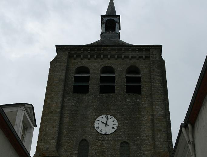 clock on church